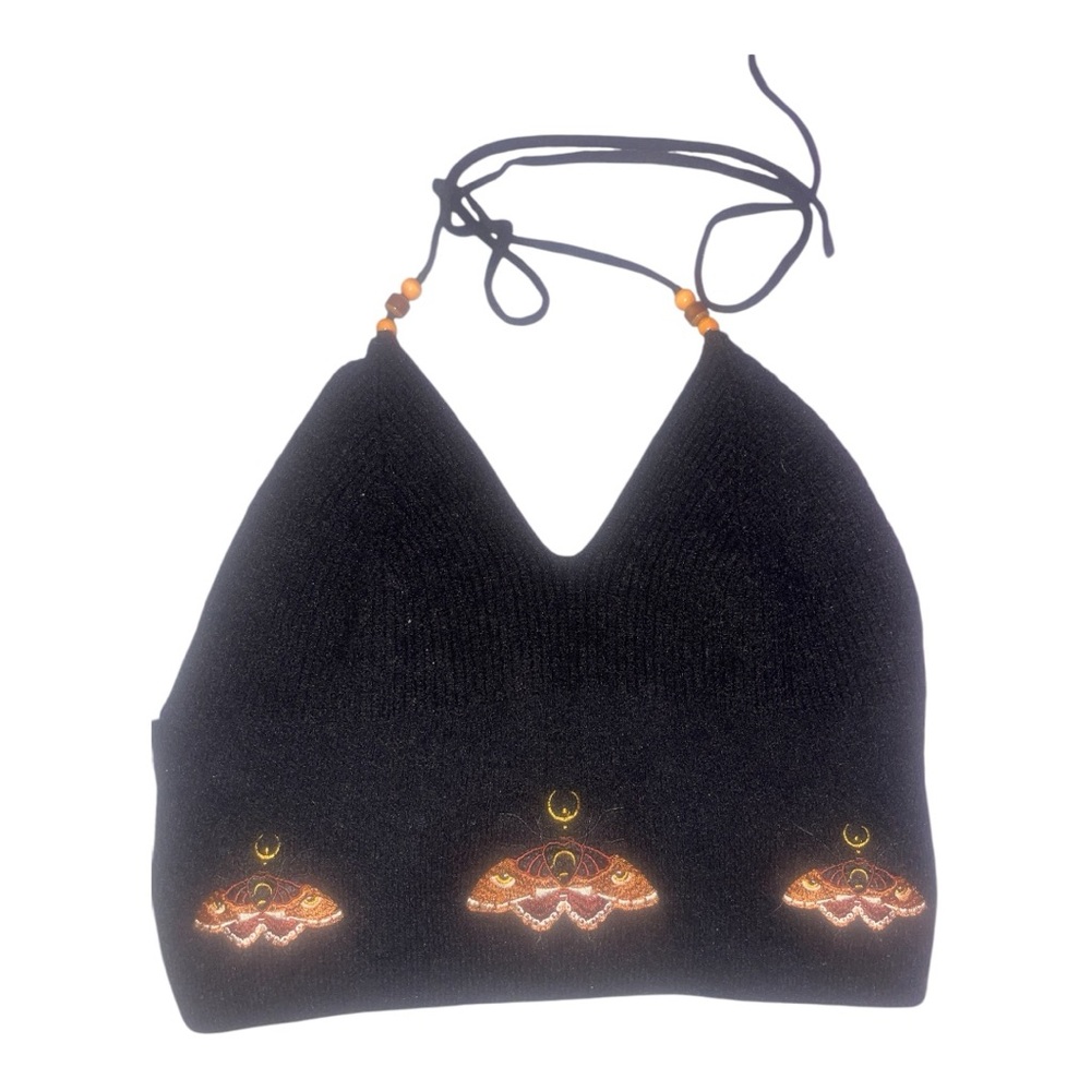 Black Embroidered Women's Accessory